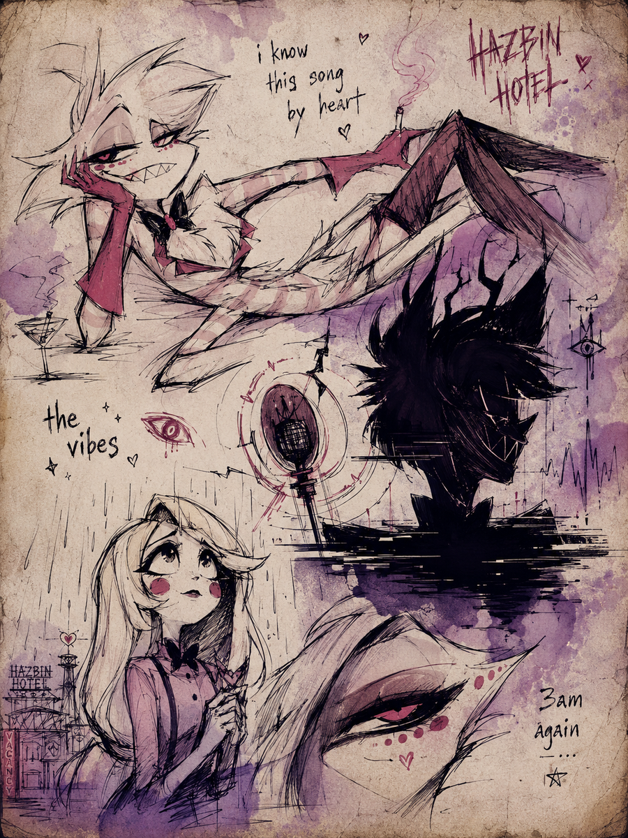 Hazbin doodles